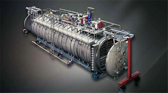 Thực phẩm nước nóng Máy sấy trống chân không kiểu lô ngang