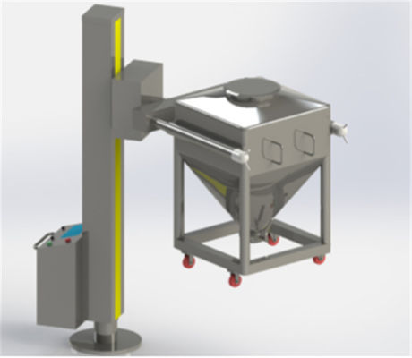 Thiết bị nâng công nghiệp 500kg / mẻ Post Hopper Lifter